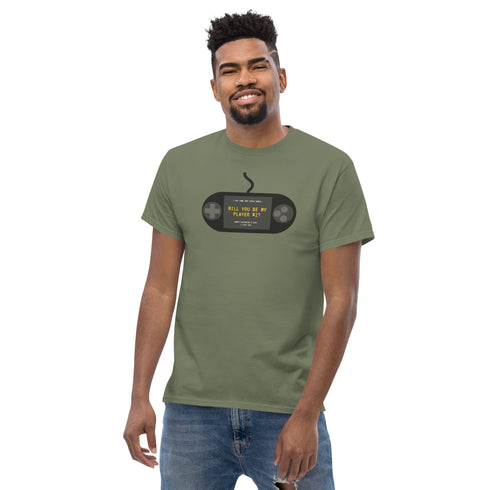 "Will You Be My Player 2" Geeky Valentine's Tee